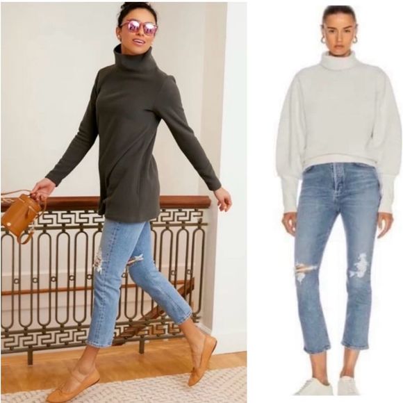 Agolde Blue Ankle & Cropped Jeans - Picture 3 of 9